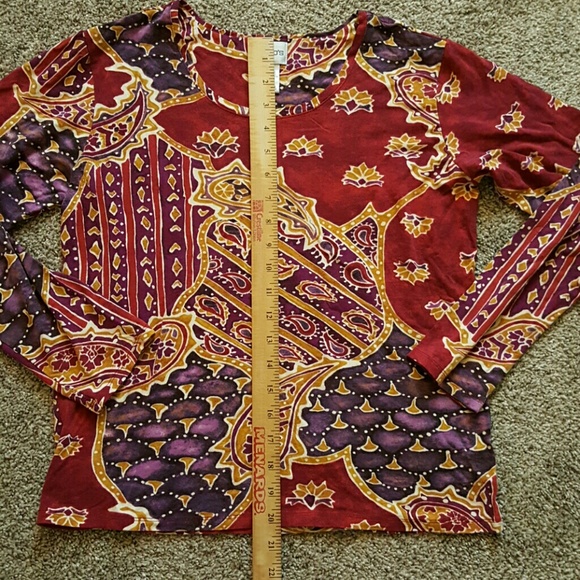 Chico's women top long sleeve size 1 - Picture 7 of 8